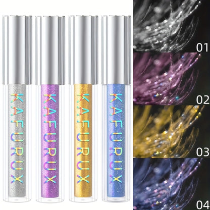Colored Mascara Set 4pcs for Women – Vibrant Silver Blue Yellow Purple Curling Long-Lasting Formula, Highly Pigmented Bold Eye Makeup
