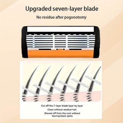 Safety Razor Kit 2 Handles 72 Double Edge Replacement Blades – Classic Wet Shaving Razor Set with Non-Slip Ergonomic Grip for Close Clean