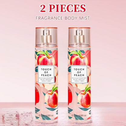 Two-Piece Fruit Scent Body Mist Set, 8 fl oz / 236ml Bottles in Nine Exact Matching Scent Options