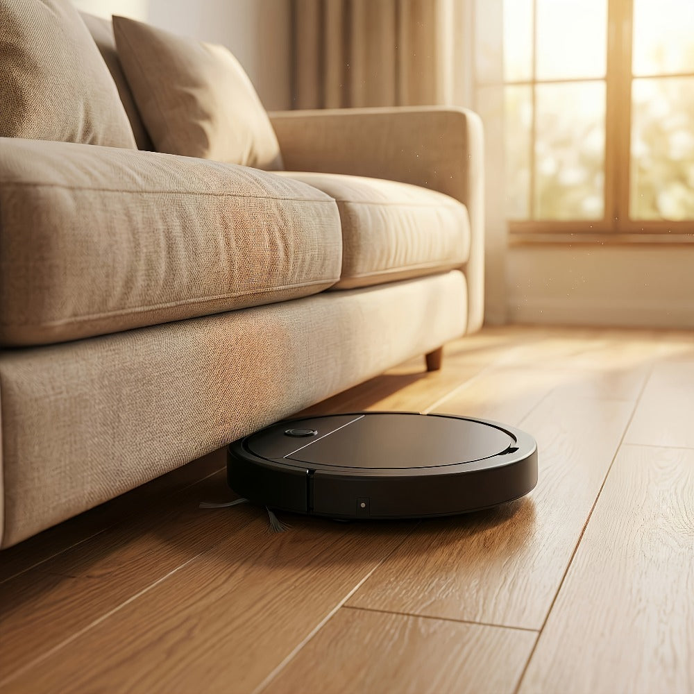 Robot Vacuum Cleaner 3-in-1, 2000Pa Powerful Suction, 150-Min Runtime, Auto Floor Cleaning for Pet Hair