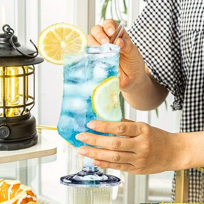 Highball Glasses Set of 12 – 13 Oz Crystal Tumbler for Mojito, Tom Collins, Cocktails & Whiskey – Non-Slip Bar Glassware for Water