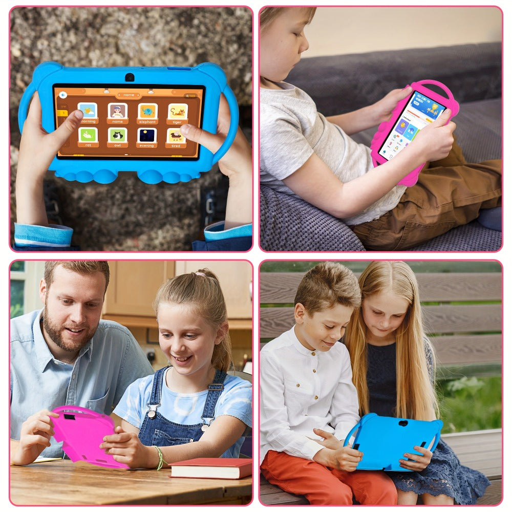 Tibuta 7 Inch Android 12 Kids Tablet, 32GB ROM, 4GB RAM, 2.4G WiFi, GMS, Eye Protection Display, Parental Control