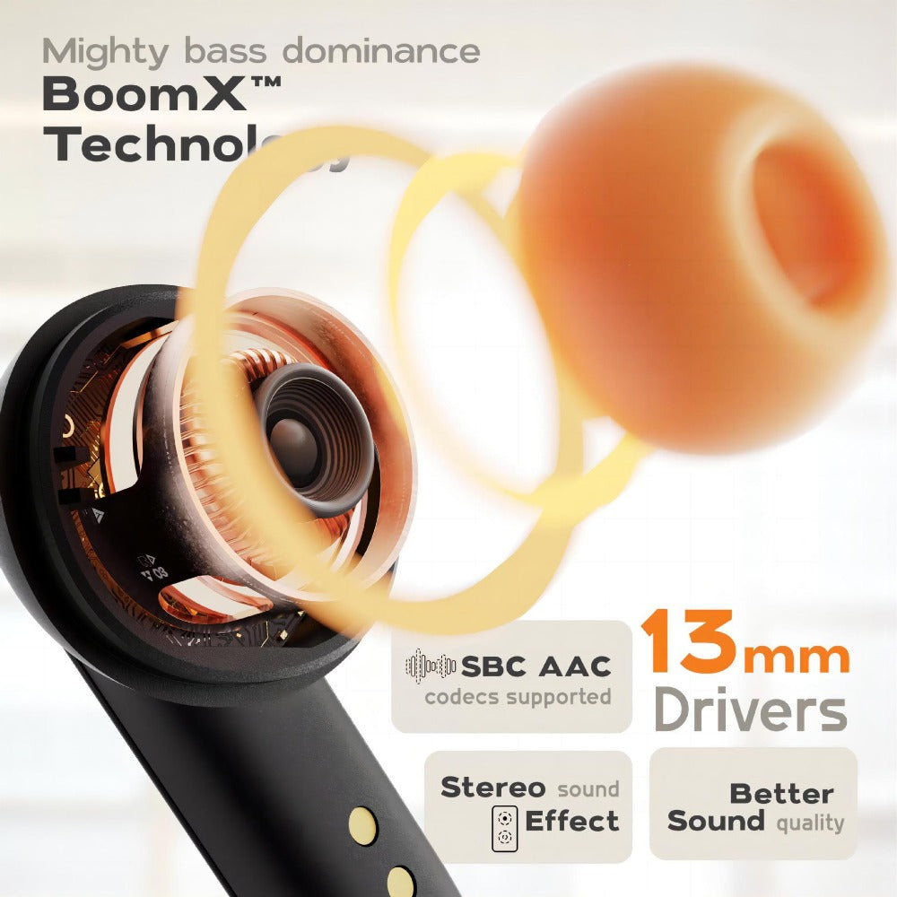 Low Latency Game Mode TWS Wireless Earbuds Bluetooth 5.4, Long Range Noise Cancelling Mic Fast Charging Wireless Charging Case