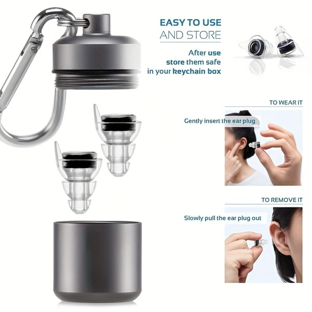 High Fidelity Earplugs for Concerts Musicians 24dB Noise Reduction, Advanced Filter Technology Ear Protection for Music Festivals