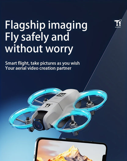 4K RC Airplane Auto Hover Dual Batteries Optical Flow WiFi FPV Camera One-Key Return Roll Anti-Shock Anti-Collision