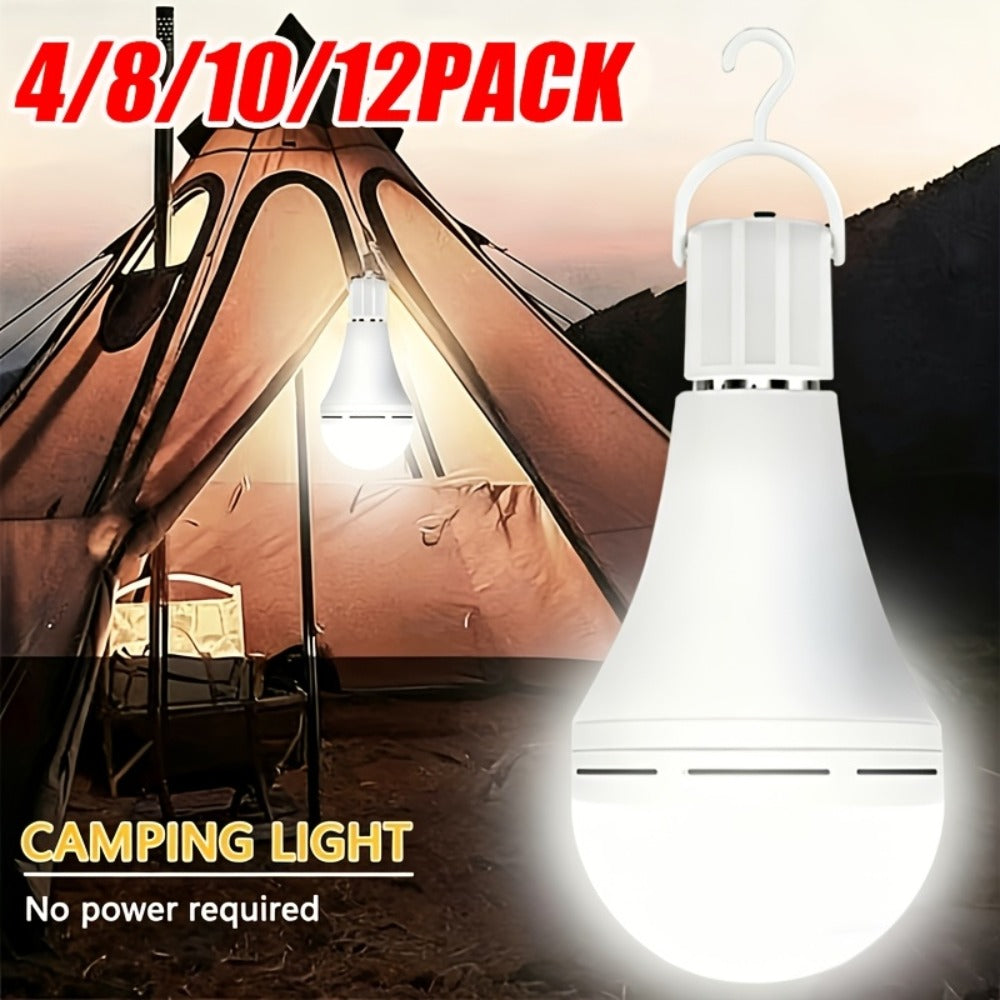 Rechargeable Emergency LED Bulb 2000mAh 60W Equivalent 6000K with Hook for Entryways, Bedrooms and Living Spaces