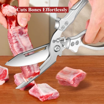 Kitchen Scissors Stainless Steel for Home Cooking, Dining and Outdoor Meals, with the Listed Configuration