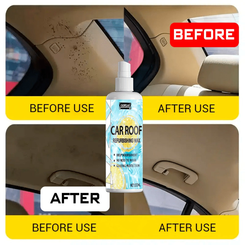 Automotive Interior Plastic Repair Agent 3.38oz – Dashboard Door Panel Steering Wheel Seat Restorer, Moisturizing Gloss & Wrinkle Repair