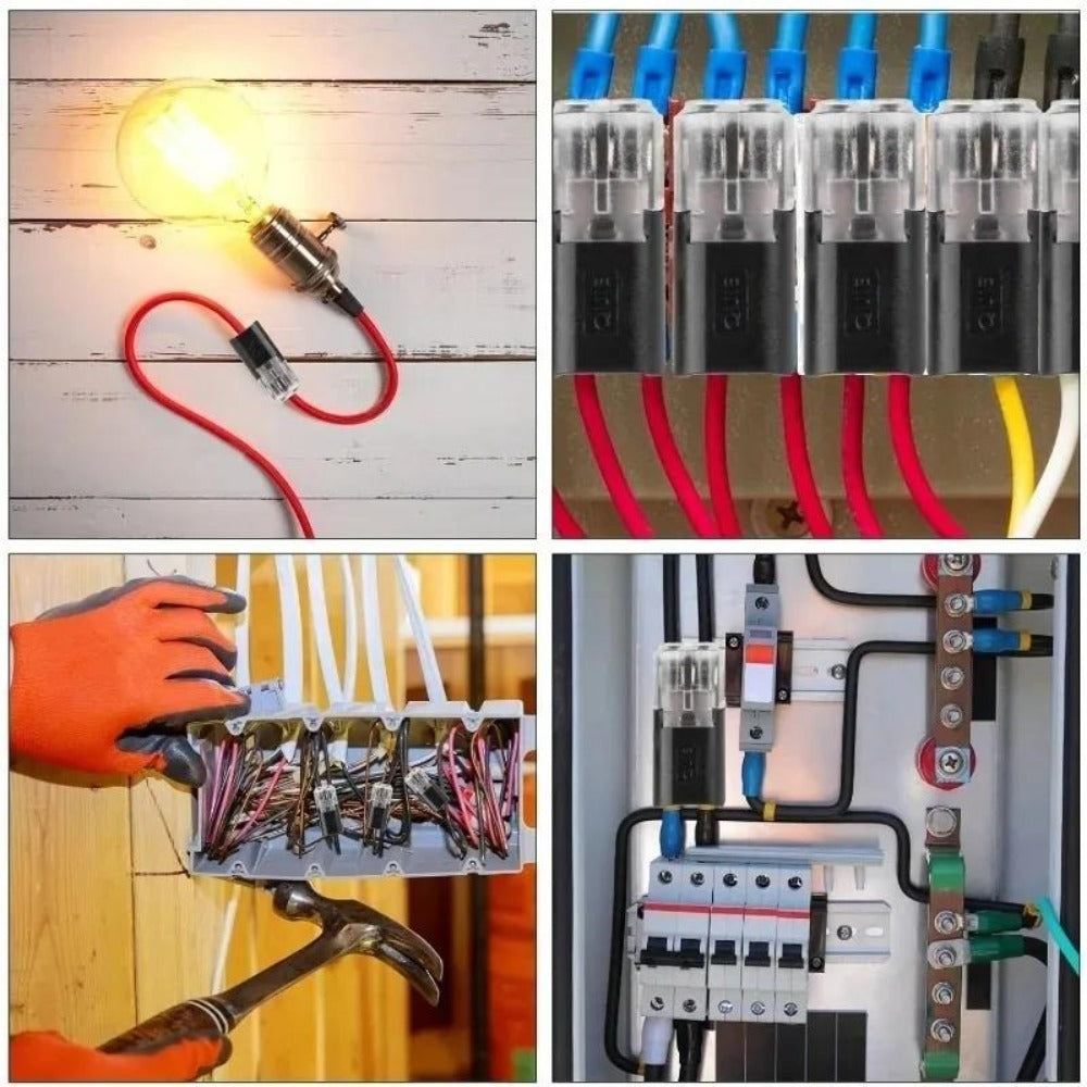 152Pcs LED Wire Connectors 2-Pin Quick-Connect Latches, Low-Voltage Plug-and-Play Cable Connectors Up to 36V