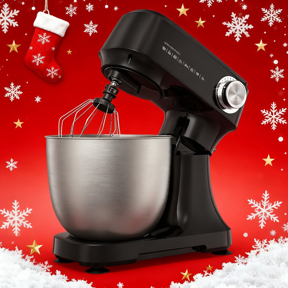 Electric Food Mixer 4.8 Qt 12-Speed Portable Stand Mixer for Daily Baking with Egg Whisk Dough Hook Flat Beater Kitchen Tilt-Head Mixer