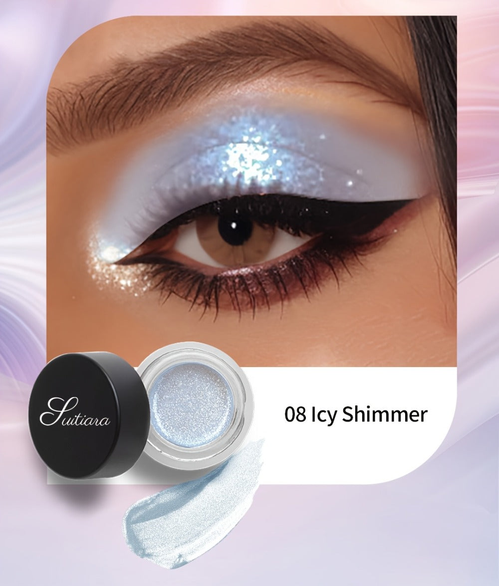 Jelly Gel Eyeshadow 2 Pack Sunset Copper Shimmer High Gloss Metallic Finish Fade Resistant, for Makeup, Travel and Everyday Vanity Use