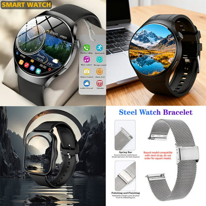 Smartwatch Alarm with Silicone Strap – Wireless Calling, Pedometer, Calorie Tracker, Music Playback, Remote Camera & Multi-Sport Modes