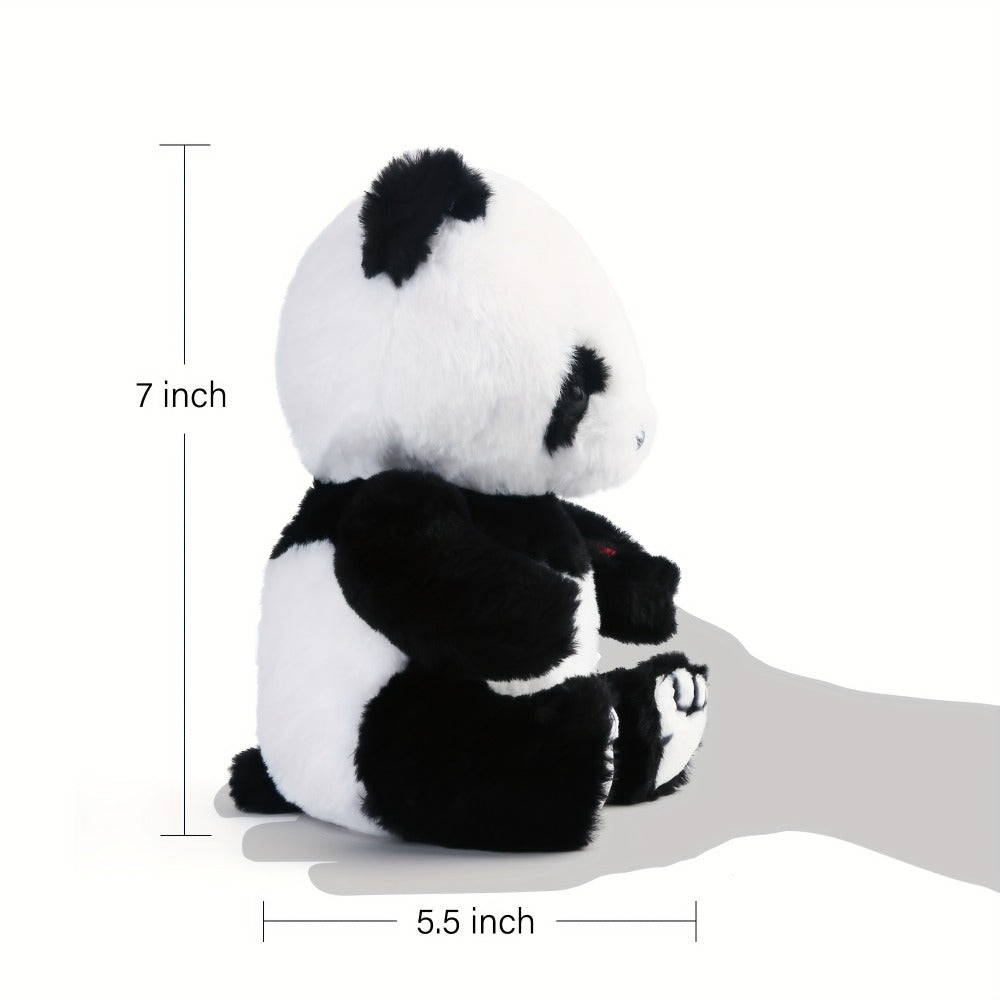 Plush Toy Light-Up Panda in 7-Inch or 10-Inch Sizes with Colorful LED Glow Points for Display