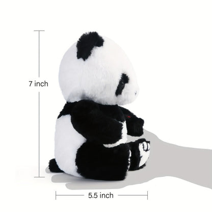 Plush Toy Light-Up Panda in 7-Inch or 10-Inch Sizes with Colorful LED Glow Points for Display