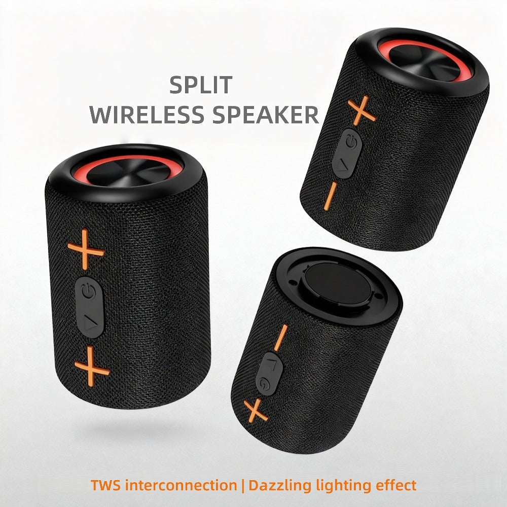 Portable Bluetooth Speaker S10 with RGB Breathing Lights, Dual-Channel Pairing and Battery or USB Power