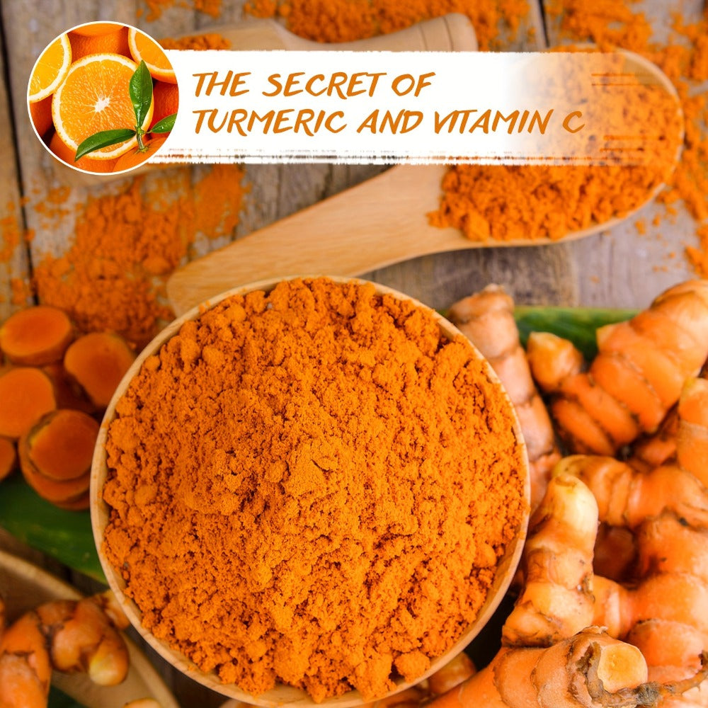 Turmeric Vitamin C Mud Mask 100ml - Deep Cleansing Pore Minimizer Face Mask, Remover Radiant Skin Weekly Skincare for Women