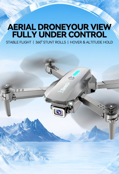 Foldable HD Camera Drone Free Storage Bag USB-C Charging 3D Flips Single or Dual Camera Built-in Screen Remote