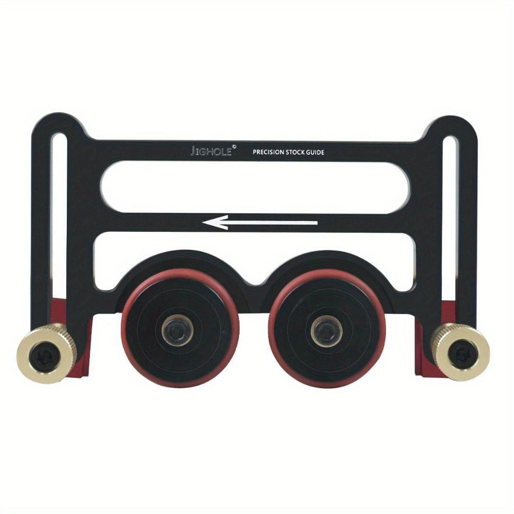 Feather Board Roller Guide for Table Saw, Aluminum Alloy One-Way Safety Stock Feeder with T-Track Mount