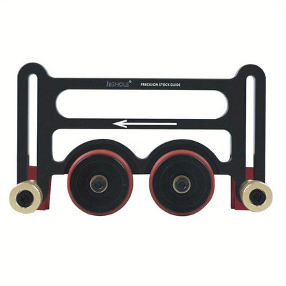 Feather Board Roller Guide for Table Saw, Aluminum Alloy One-Way Safety Stock Feeder with T-Track Mount