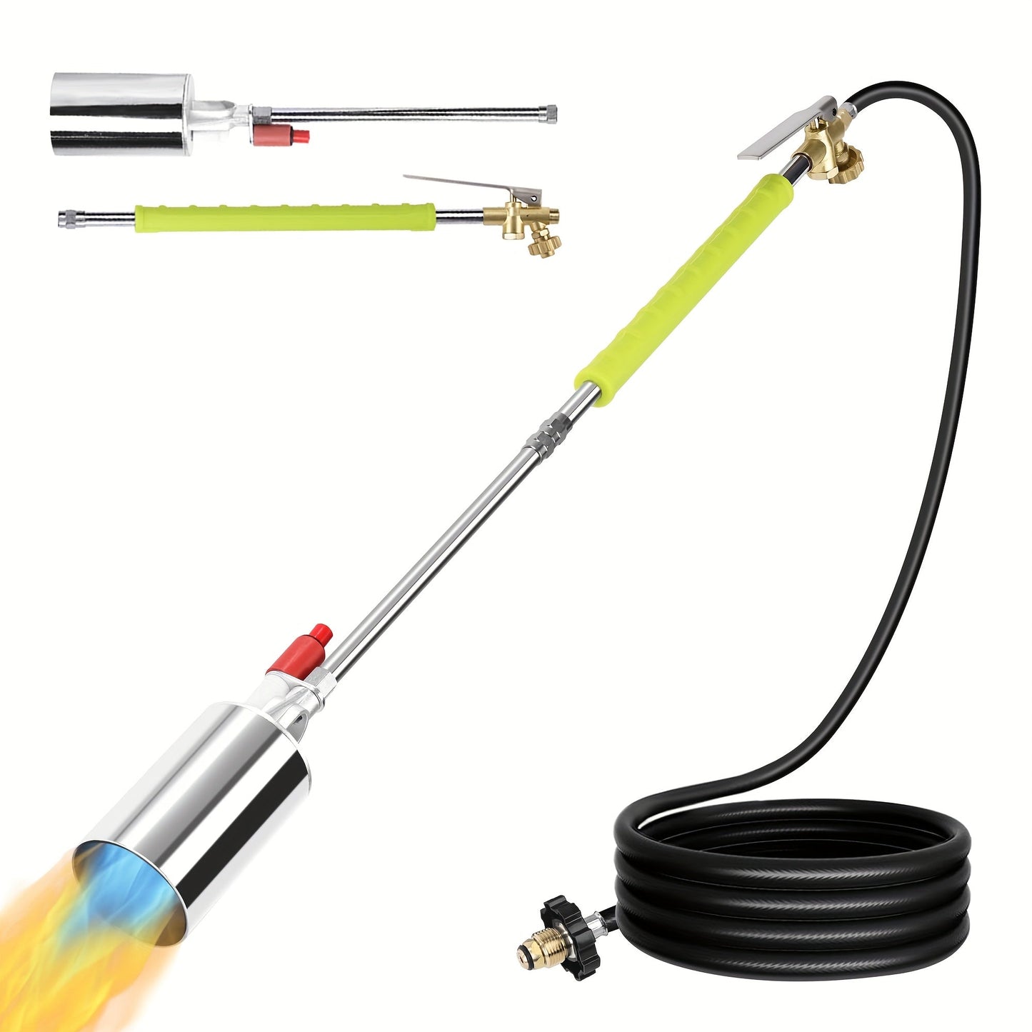 Propane Weed Torch, Flame Weeder Ice Melter Outdoor Roof Driveway for Garden, Patio and Yard Use