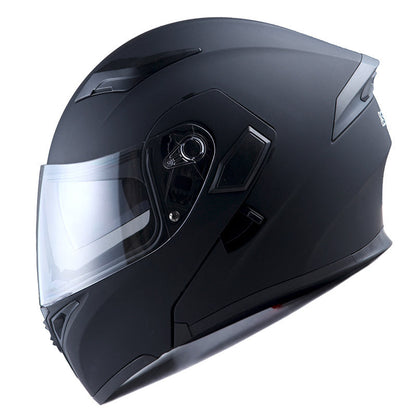 Motorcycle Helmet Modular Flip-Up Full-Face Shell with Dual Visors, S-XL Sizes and Arrow, Storm or Glossy Styles