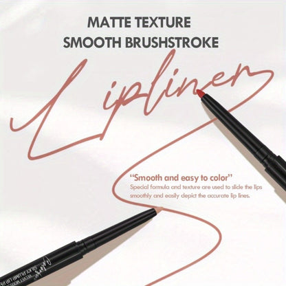 Waterproof Lip Liner Pencil Set 12 Pieces Multi-Functional Lip Eye & Brow Liner, for Makeup, Travel and Everyday Vanity Use