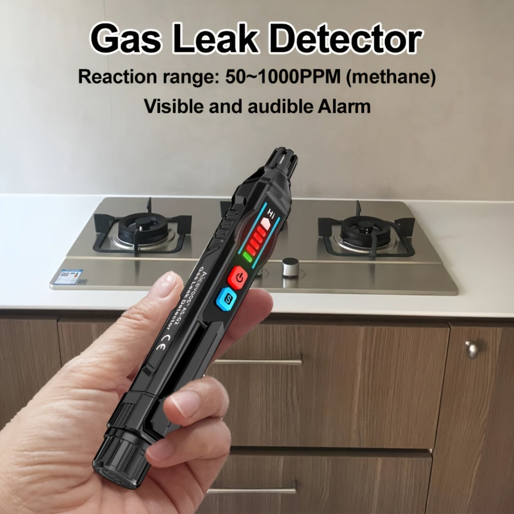 Combustible Gas Leak Detector – High Sensitivity Natural Gas & Methane Alarm with Audible & Visual Alert for Home & Industrial Safety
