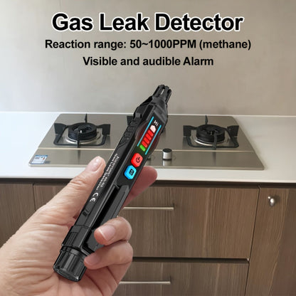 Combustible Gas Leak Detector – High Sensitivity Natural Gas & Methane Alarm with Audible & Visual Alert for Home & Industrial Safety