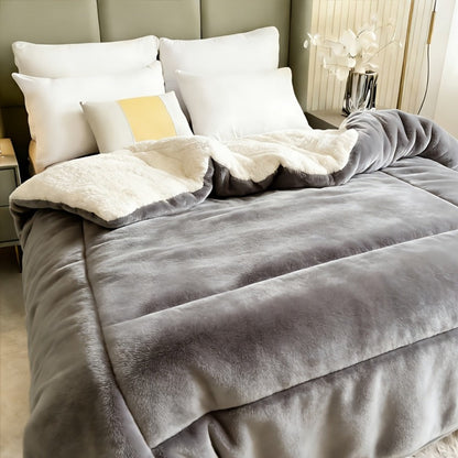 Sherpa Fleece Comforter Set Extra Thick Plush Microfiber Reversible Soft Warm Luxury Bed Blanket Twin XL Full Queen King 10 Colors