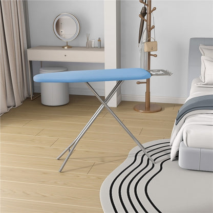 Full-Size 52-by-14-Inch Folding Ironing Board with Four-Leg Stand and Iron Rest in Four Colors