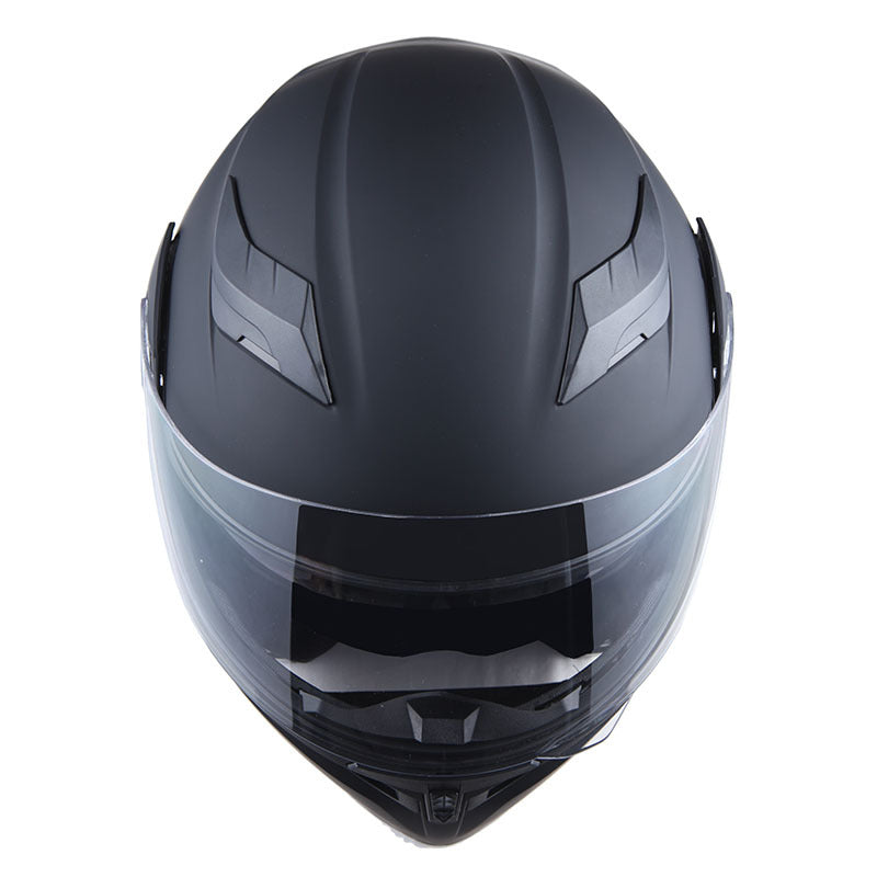 Motorcycle Helmet Modular Flip-Up Full-Face Shell with Dual Visors, S-XL Sizes and Arrow, Storm or Glossy Styles