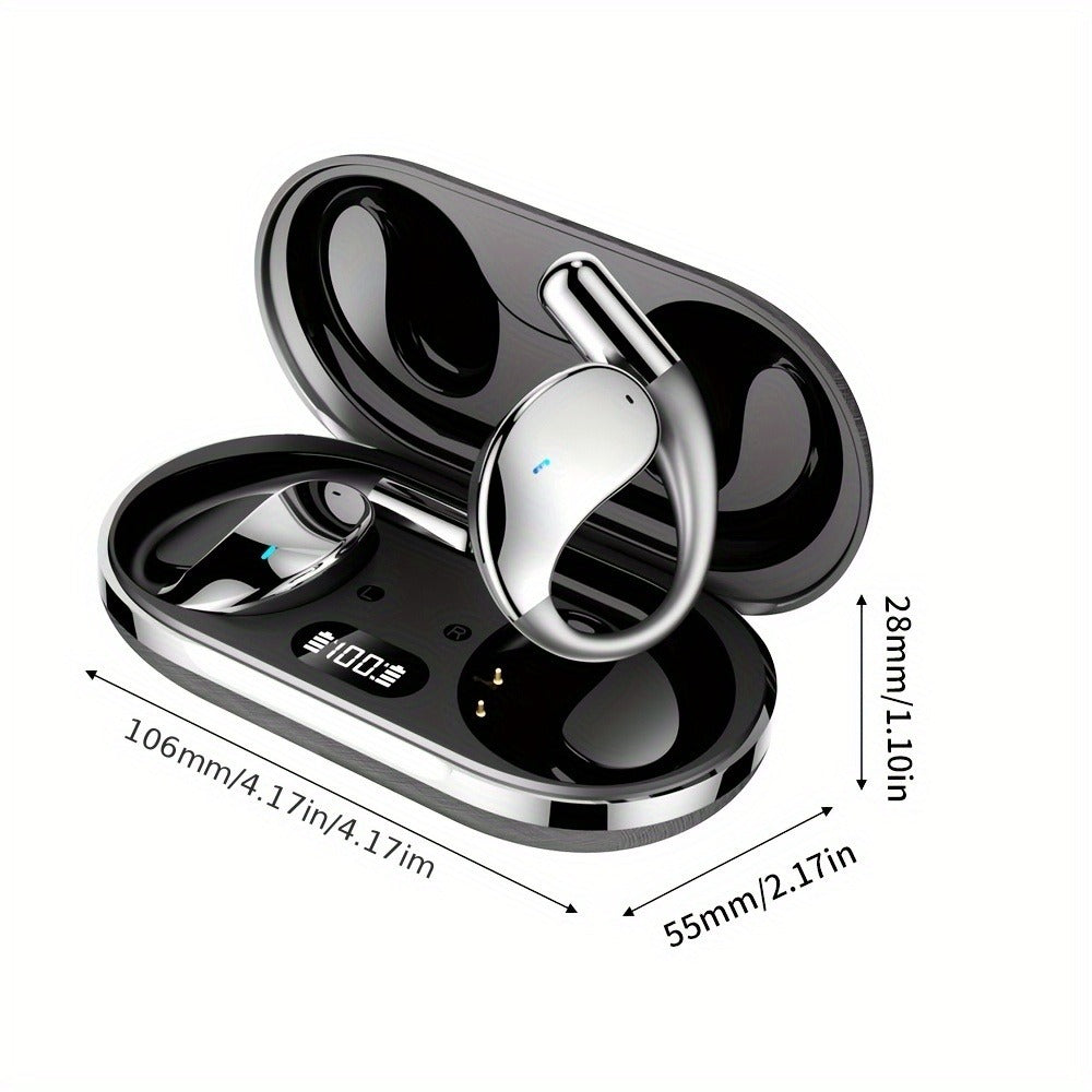 6-Mic AI Translation Bone Conduction Headset 144 Languages, Real-Time Translator Wireless Headphones