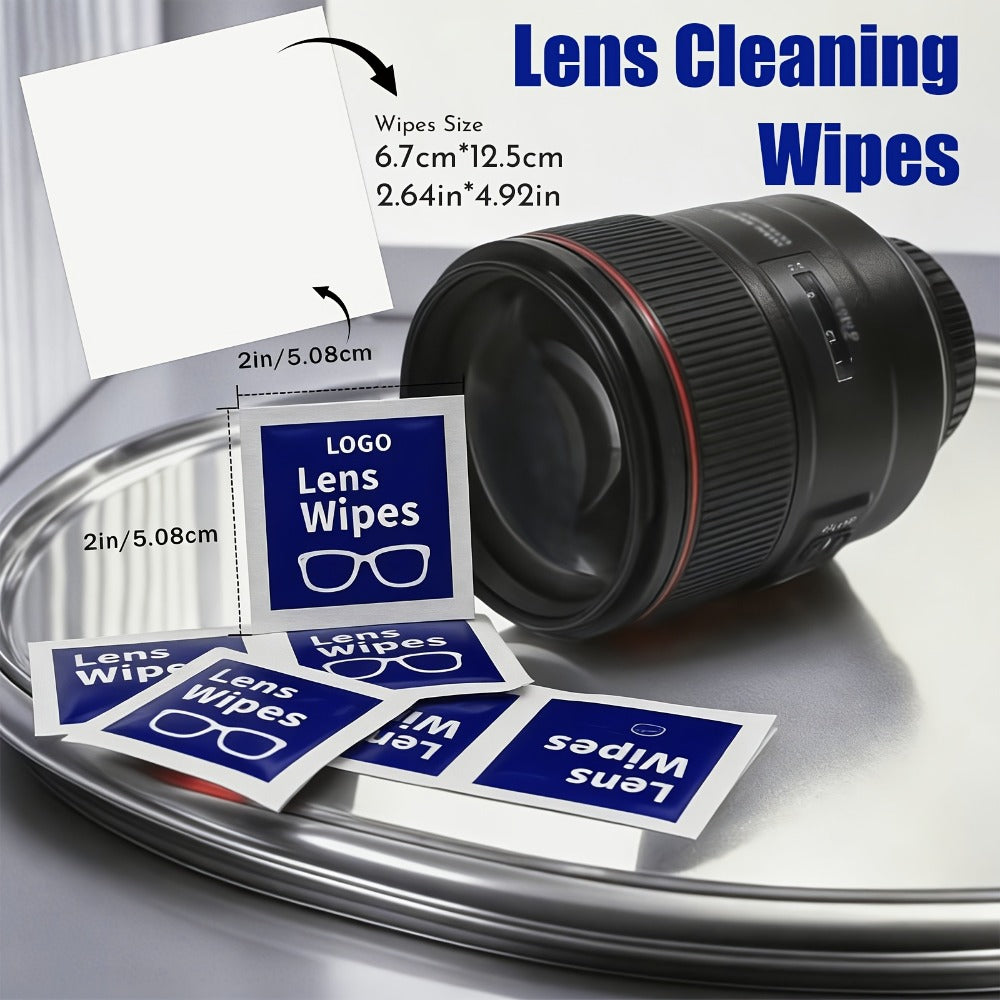 Lens Wipes Pre-Moistened 500 Count - Individually Wrapped Eyeglass Cleaning Wipes for Entryways, Bedrooms and Living Spaces