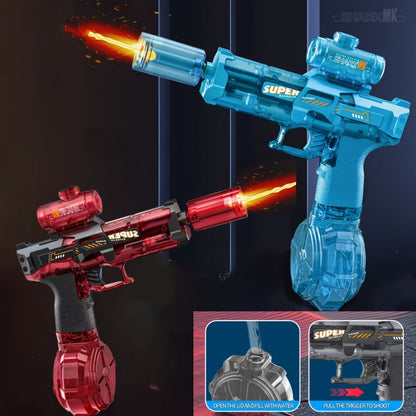Electric Water Gun Large for Kids & Adults, High-Power Squirt Blaster for Pool Beach Lawn Backyard Summer Water Battle