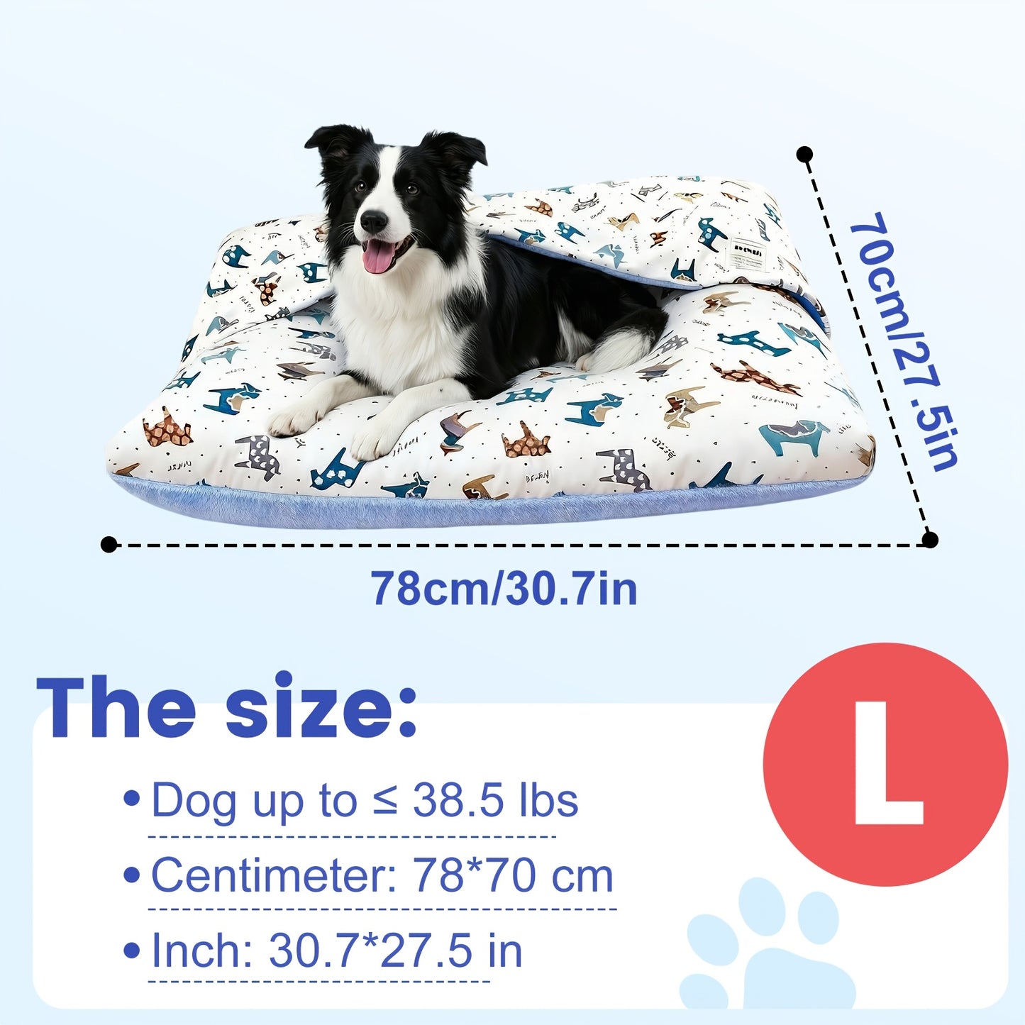 Breathable Washable Dog Bed Mattress – All-Season Pet Mat with Removable Cover & Non-Slip Bottom