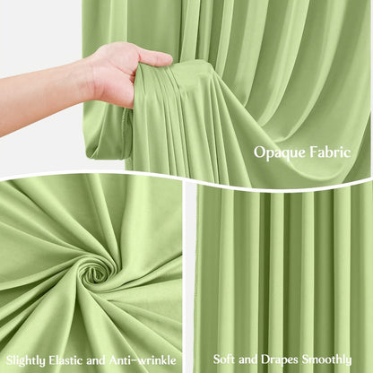 Elegant Fabric Backdrop Curtains 4pcs with Poles 59x85in Non-Transparent Wrinkle-Free Party Photo for an Everyday Personal Care Routine
