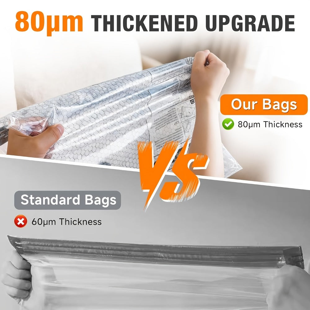 Travel Compression Bags with Pump 24 Pack – Vacuum Storage Pouches for Clothing, Space Saving Packing Bags for Suitcase Backpack