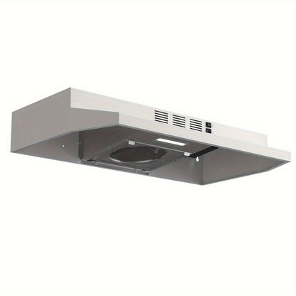 Range Hood 30 Inch Under Cabinet, Ducted & Ductless Convertible Kitchen Vent Hood with LED Light & 2-Speed Exhaust Fan