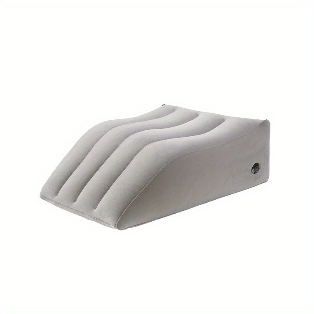 Inflatable Leg Elevation Pillow for Sleeping, Wedge Knee Support Cushion for Swelling, Leg Raise Pillow for Bed