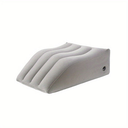 Inflatable Leg Elevation Pillow for Sleeping, Wedge Knee Support Cushion for Swelling, Leg Raise Pillow for Bed