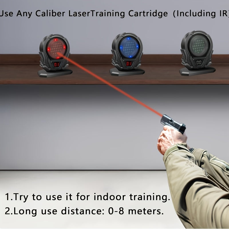 Laser Training Target for Dry Fire Practice – Portable Reactive Laser Shooting Target Compatible with Dry Fire Laser Training Systems |