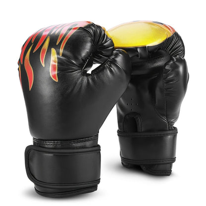 Boxing Training Gloves with Pearl Sponge Padding – Professional Shockproof Faux Leather Gloves for Muay Thai, Sparring