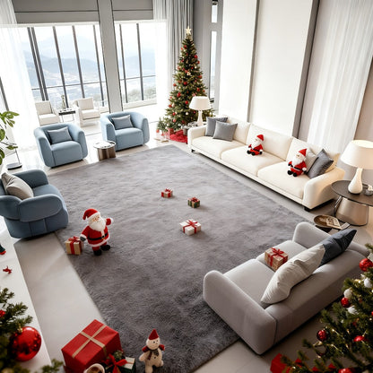 Shag Rug Fluffy Thick Area Rug - Fuzzy Tufted Plush Carpet for Bedroom & Living Room, Floor Mat in Multiple Colors & Sizes
