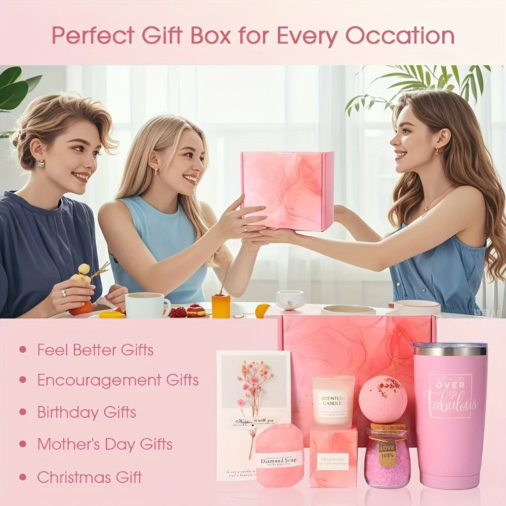 Spa Gift Set for Women, Luxury Self-Care & Relaxation Birthday Gift, Thoughtful Thank You & Special Occasion Gift for Mom