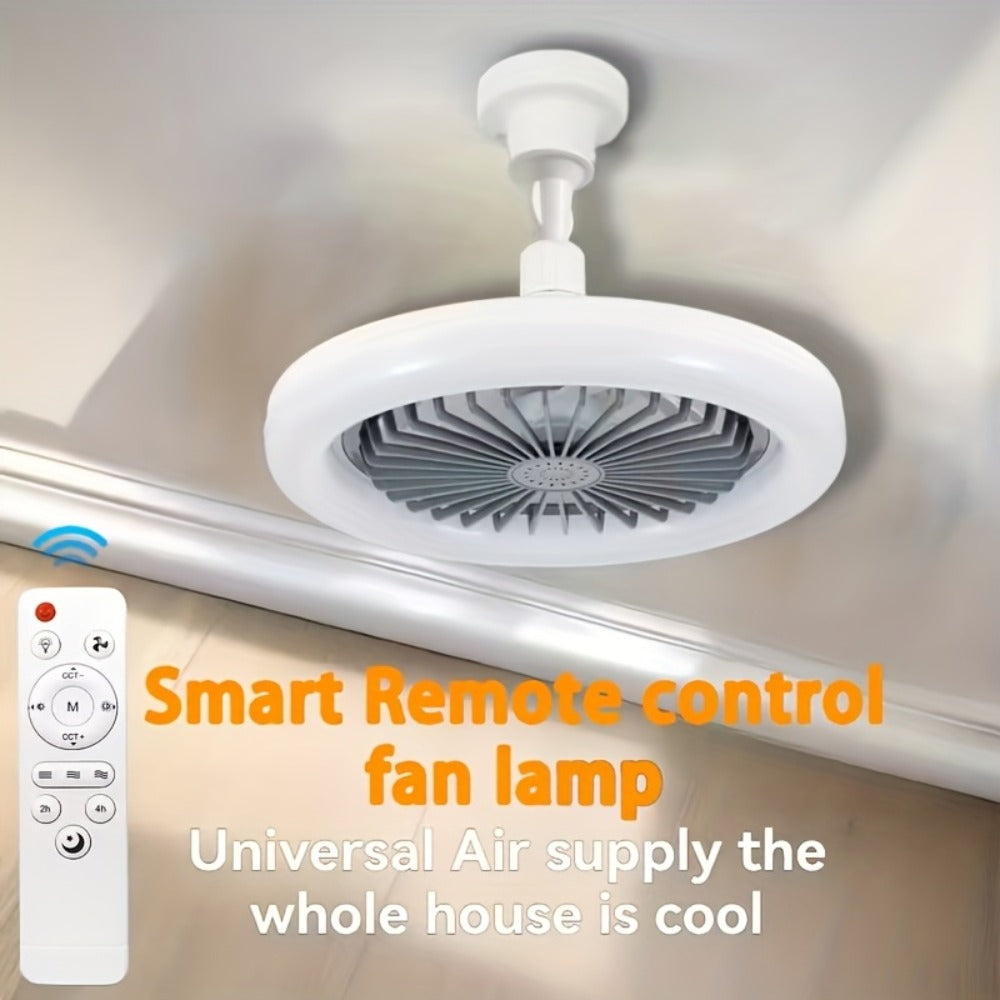 Ceiling Fan Light with Remote Control 3-Speed 3-Color Dimmable LED E26 Base 3000-6500K for Entryways, Bedrooms and Living Spaces