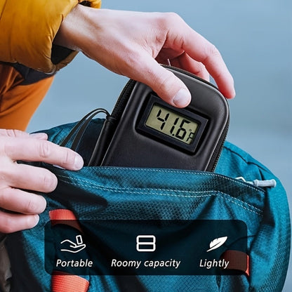 Insulin Cooler Travel Case with Temperature Display, Portable Diabetic Medication Bag with 2 TSA Approved Ice Packs for Insulin Pens
