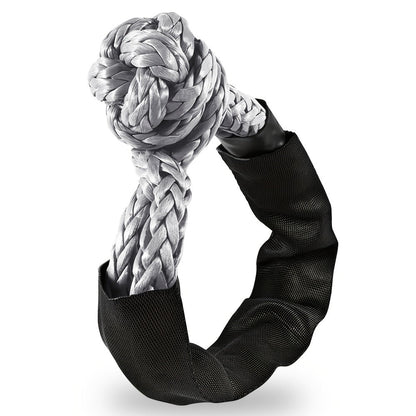 Soft Shackle 41, 000 lb Breaking Strength Synthetic UHMWPE Recovery Rope with Protective Sleeve – Heavy Duty Tow Shackle for Off-Road Truck