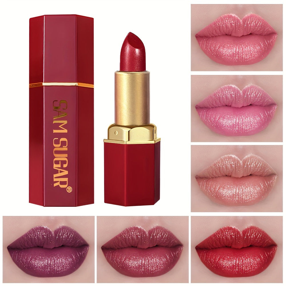 Lip Gloss Set 6pcs Velvet Finish Shiny Lip Color Collection, for Makeup, Travel and Everyday Vanity Use