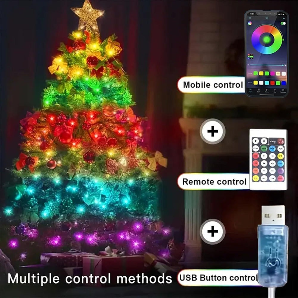 String Lights, RGB App-and-Remote-Control Fairy Lights with Music Sync, USB Power, IP65 Rating and Three Length Options