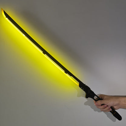 LED Cyberpunk Katana Prop 80cm Acrylic Luminous with the Listed Color, Size or Set Options for Everyday Use